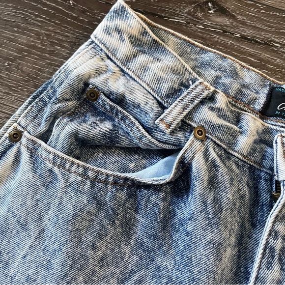 Chic Vintage Super High‎ Rise Acid Wash Mom Jean Balloon Leg Denim Size 8 Petite - Picture 6 of 11